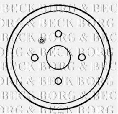 BORG & BECK bbr7183 -  Тормозной барабан